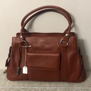 🌺🌺Domenico Vacca Leather Brown Bag